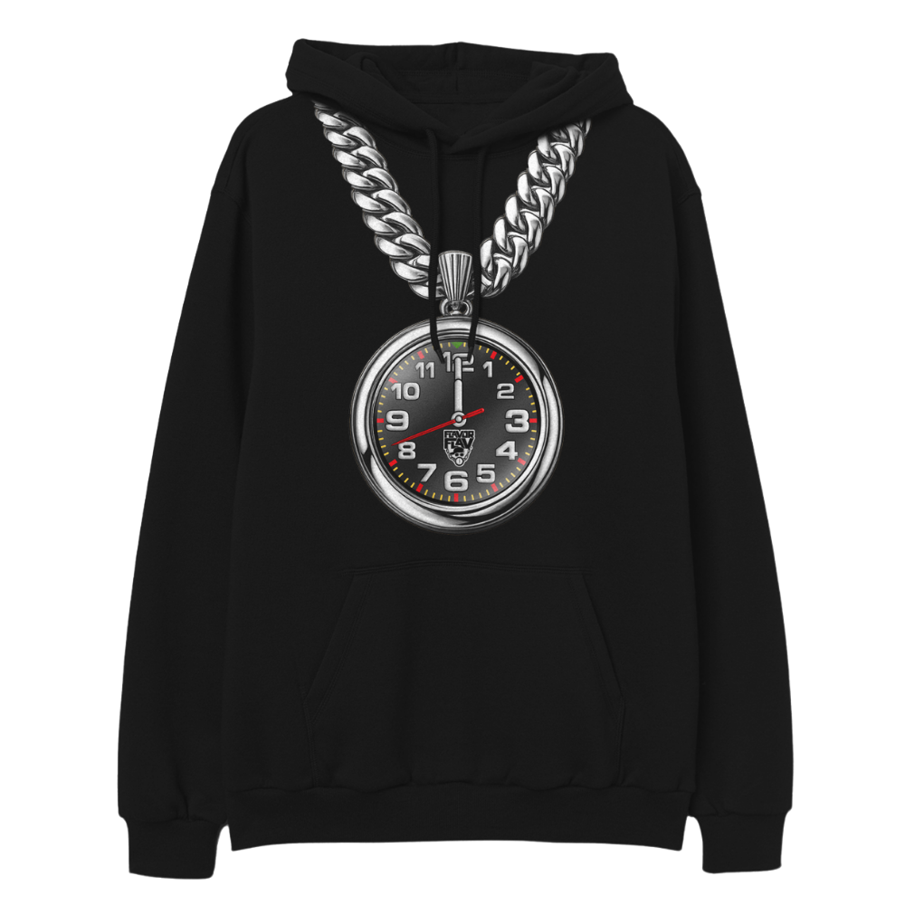 Flavor Flav Clock Chain Hoodie front