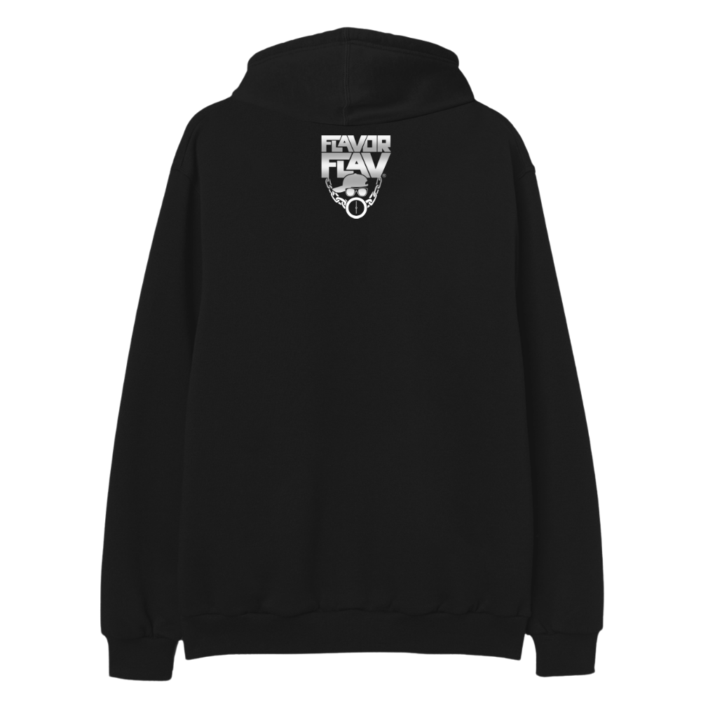 Flavor Flav Clock Chain Hoodie back