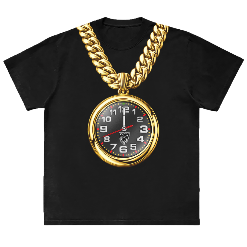Flavor Flav Clock Chain T-Shirt front