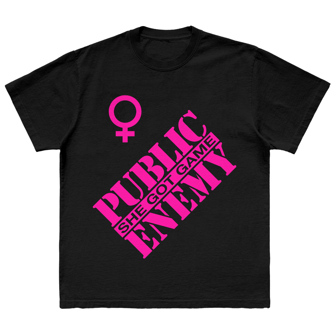 She's Got Game Black T-Shirt front
